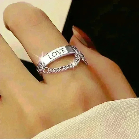 Symbol of Love Sterling Silver Ring - Picture 2 of 3